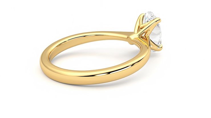 Taylor & Hart Elysium Oval Engagement Ring 360 degree image 12