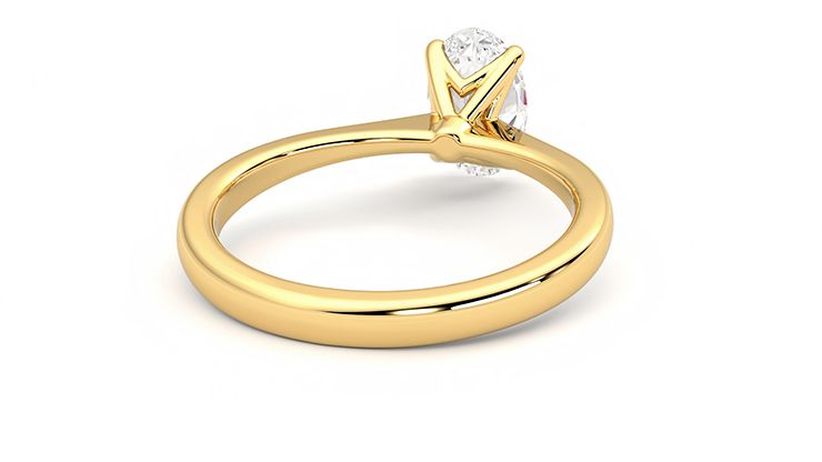Taylor & Hart Elysium Oval Engagement Ring 360 degree image 14