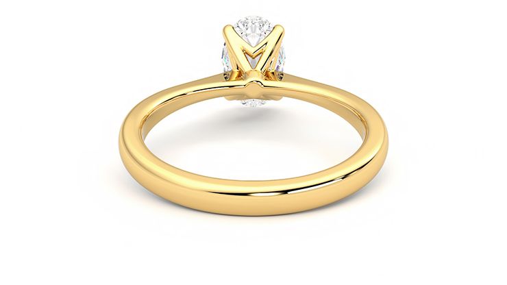 Taylor & Hart Elysium Oval Engagement Ring 360 degree image 15