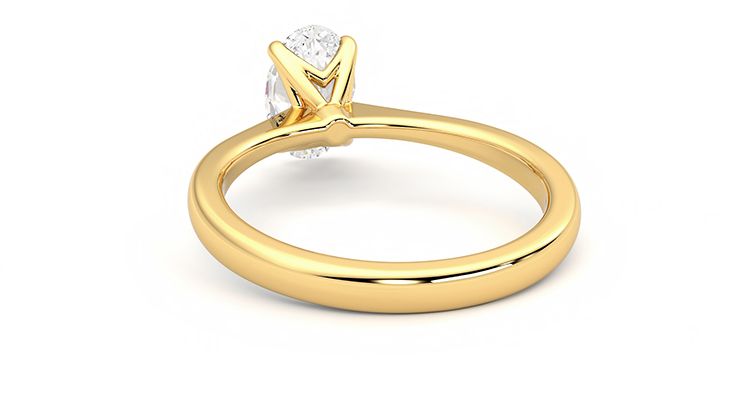 Taylor & Hart Elysium Oval Engagement Ring 360 degree image 16