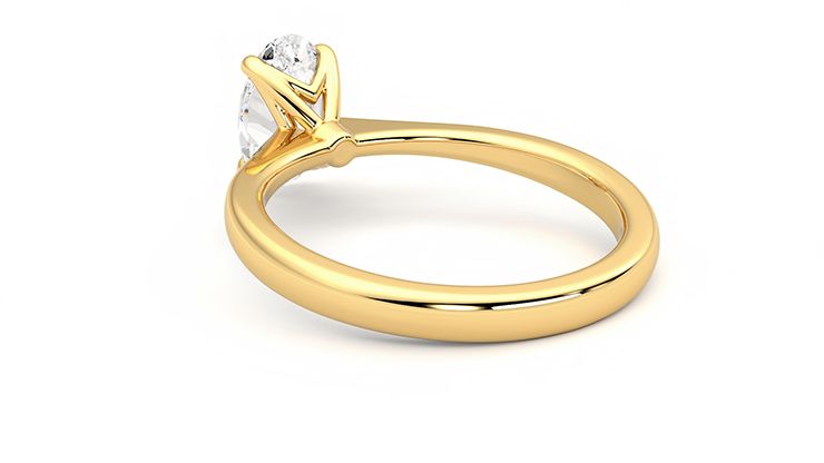 Taylor & Hart Elysium Oval Engagement Ring 360 degree image 17