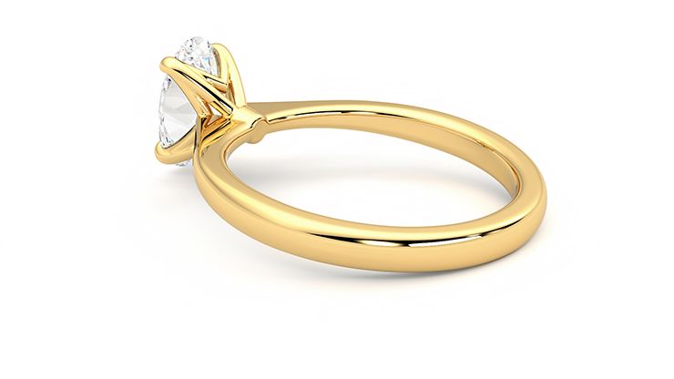 Taylor & Hart Elysium Oval Engagement Ring 360 degree image 18