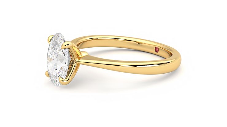Taylor & Hart Elysium Oval Engagement Ring 360 degree image 23