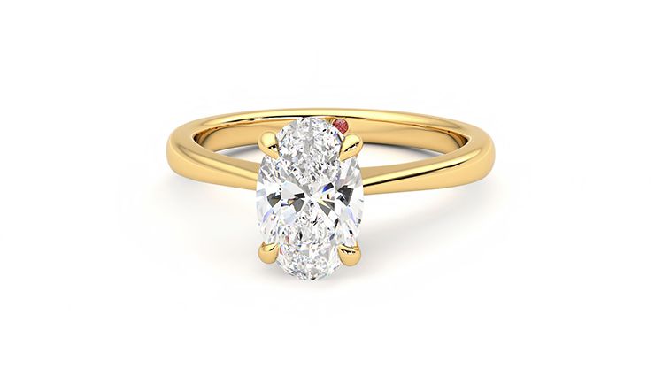 Taylor & Hart Elysium Oval Engagement Ring 360 degree image 28