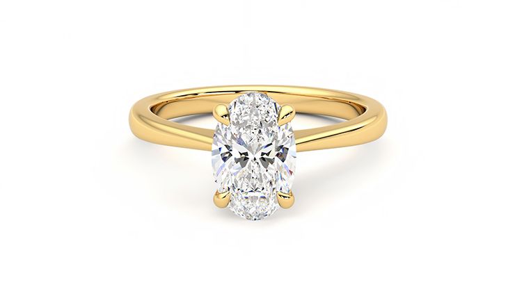 Taylor & Hart Elysium Oval Engagement Ring 360 degree image 29