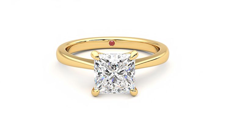 Taylor & Hart Elysium Princess Engagement Ring 360 degree image 0