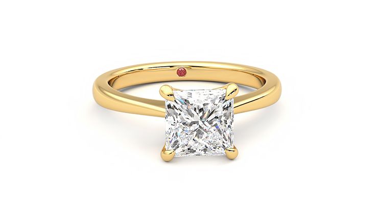 Taylor & Hart Elysium Princess Engagement Ring 360 degree image 1