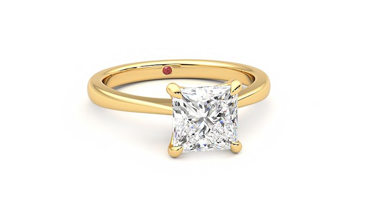 Taylor & Hart Elysium Princess Engagement Ring 360 degree image 2