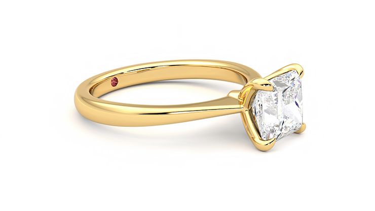 Taylor & Hart Elysium Princess Engagement Ring 360 degree image 6