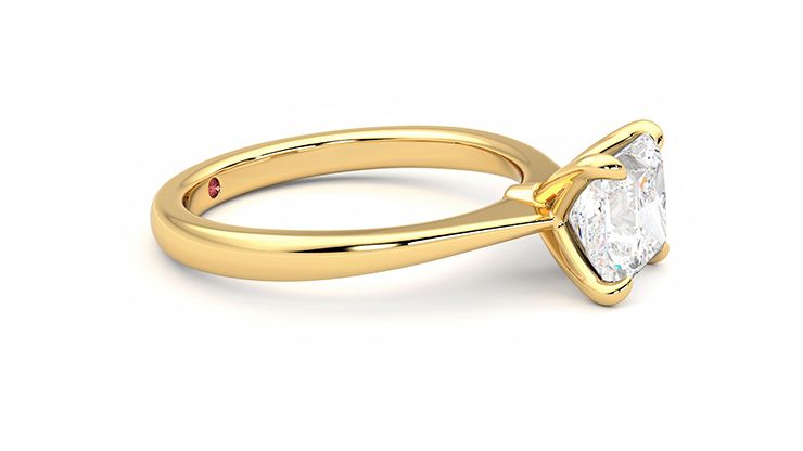 Taylor & Hart Elysium Princess Engagement Ring 360 degree image 7