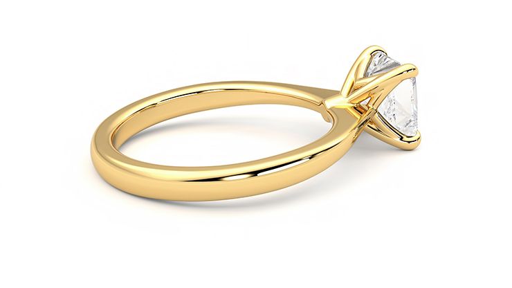 Taylor & Hart Elysium Princess Engagement Ring 360 degree image 10