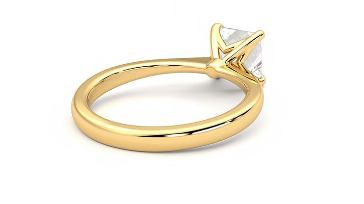 Taylor & Hart Elysium Princess Engagement Ring 360 degree image 12