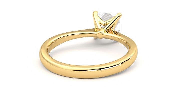 Taylor & Hart Elysium Princess Engagement Ring 360 degree image 13