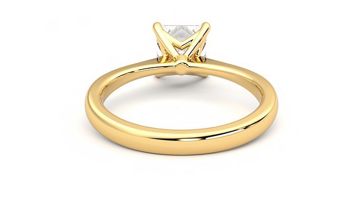Taylor & Hart Elysium Princess Engagement Ring 360 degree image 14