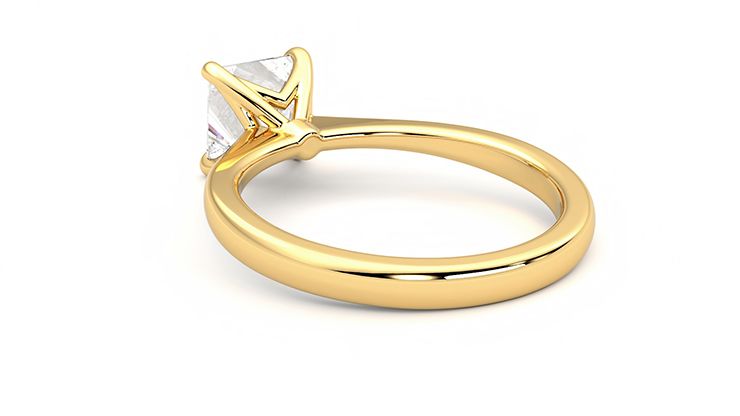 Taylor & Hart Elysium Princess Engagement Ring 360 degree image 16