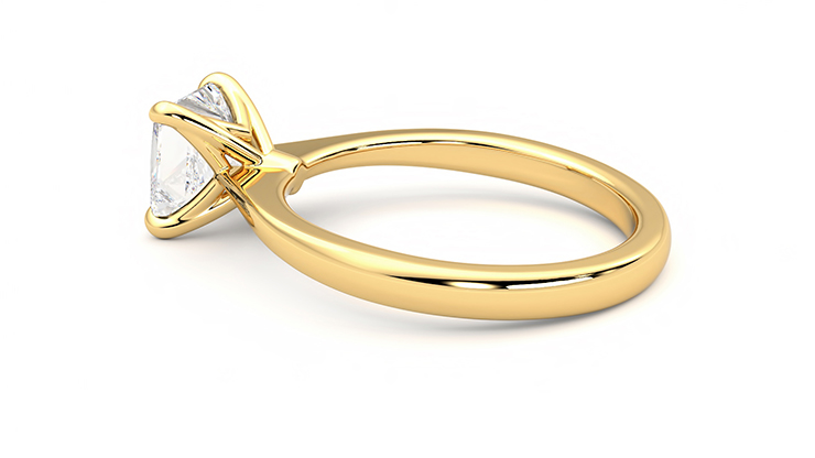 Taylor & Hart Elysium Princess Engagement Ring 360 degree image 18