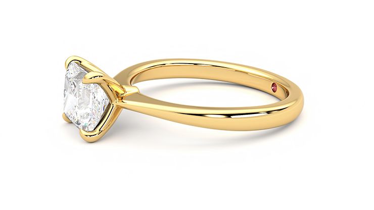 Taylor & Hart Elysium Princess Engagement Ring 360 degree image 21