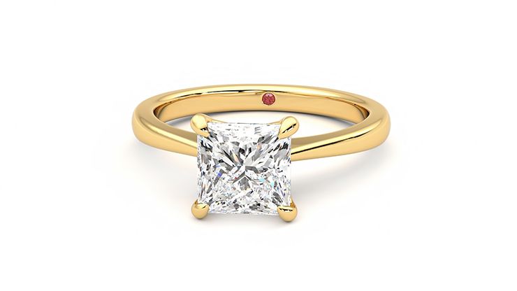Taylor & Hart Elysium Princess Engagement Ring 360 degree image 27
