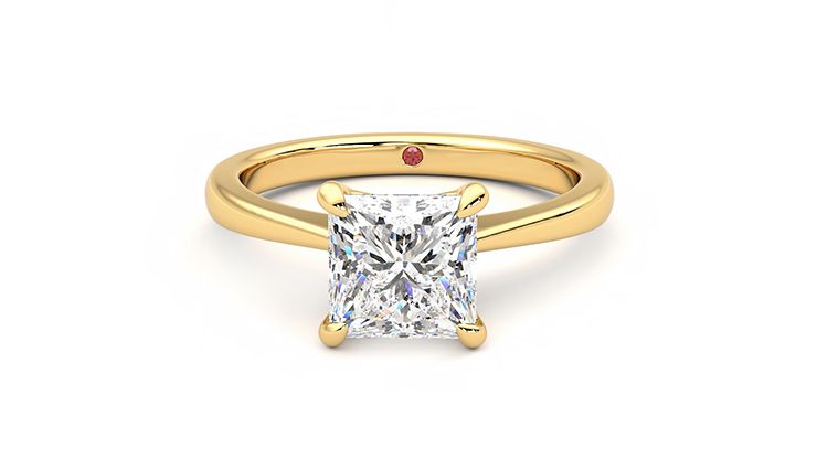 Taylor & Hart Elysium Princess Engagement Ring 360 degree image 28