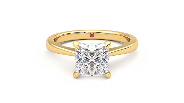 Taylor & Hart Elysium Princess Engagement Ring 360 degree image 29