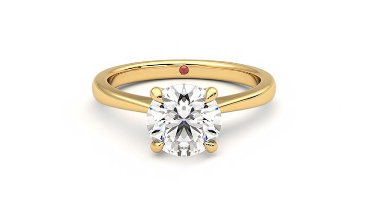Taylor & Hart Elysium Round Engagement Ring 360 degree image 0