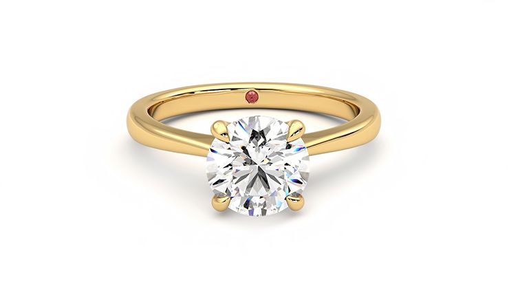 Taylor & Hart Elysium Round Engagement Ring 360 degree image 1