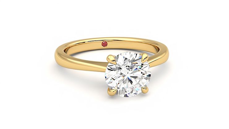 Taylor & Hart Elysium Round Engagement Ring 360 degree image 3