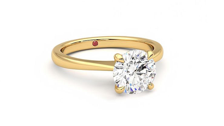 Taylor & Hart Elysium Round Engagement Ring 360 degree image 4