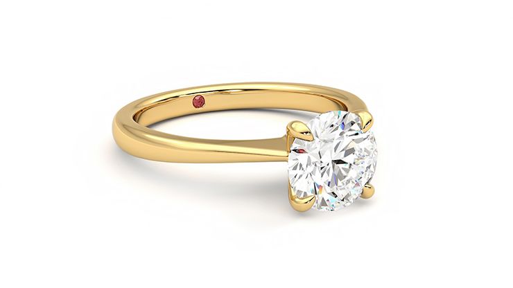 Taylor & Hart Elysium Round Engagement Ring 360 degree image 5