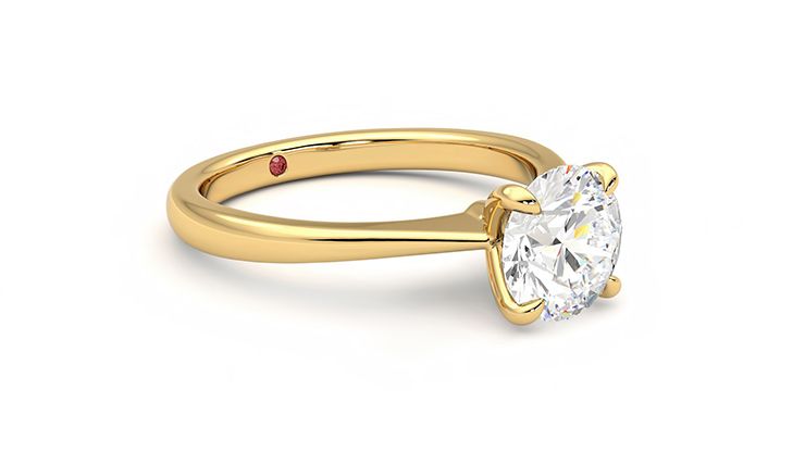 Taylor & Hart Elysium Round Engagement Ring 360 degree image 6