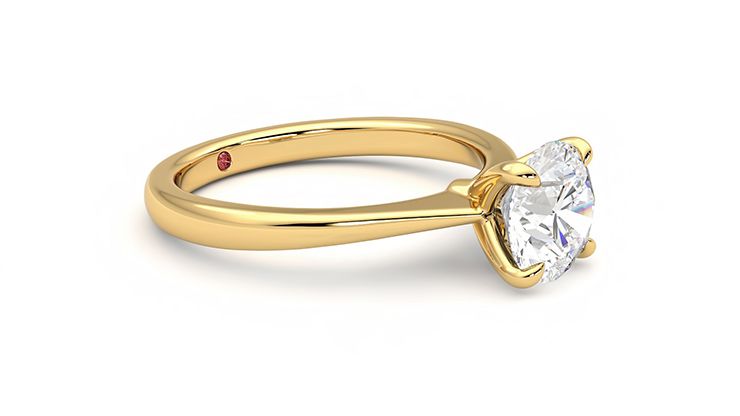 Taylor & Hart Elysium Round Engagement Ring 360 degree image 7