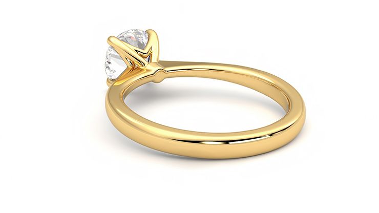 Taylor & Hart Elysium Round Engagement Ring 360 degree image 17