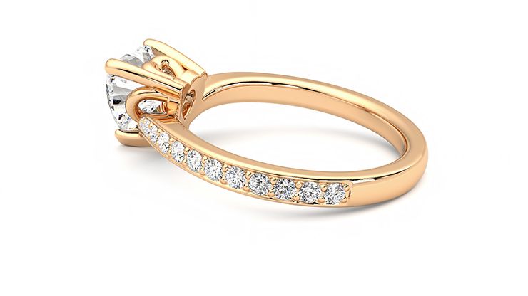 Taylor & Hart Embrace Heart Engagement Ring 360 degree image 18