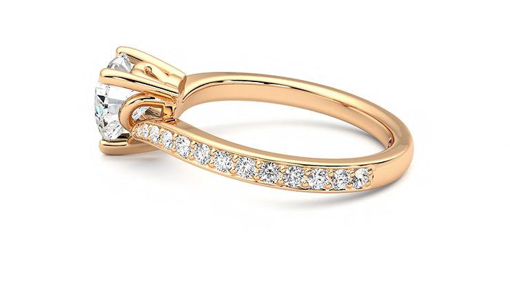 Taylor & Hart Embrace Heart Engagement Ring 360 degree image 19