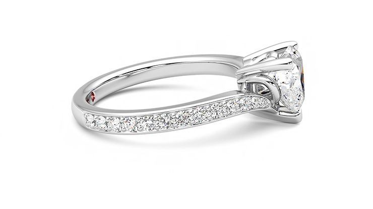 Taylor & Hart Embrace Heart Engagement Ring 360 degree image 8