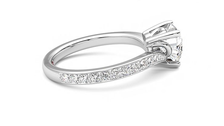 Taylor & Hart Embrace Heart Engagement Ring 360 degree image 9