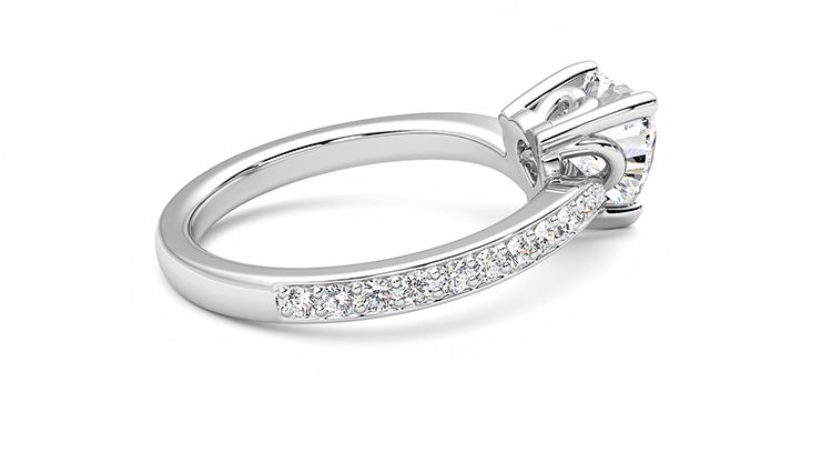 Taylor & Hart Embrace Heart Engagement Ring 360 degree image 10
