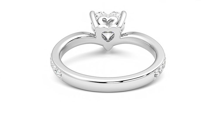 Taylor & Hart Embrace Heart Engagement Ring 360 degree image 14