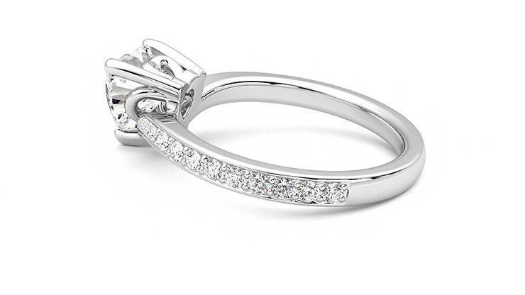 Taylor & Hart Embrace Heart Engagement Ring 360 degree image 18