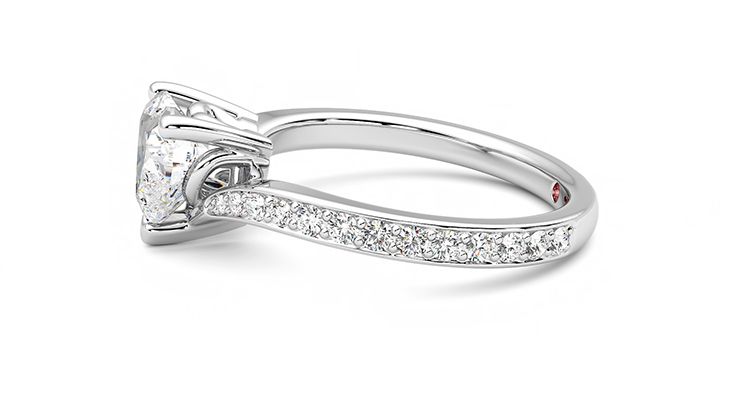 Taylor & Hart Embrace Heart Engagement Ring 360 degree image 20