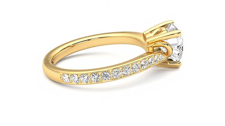 Taylor & Hart Embrace Heart Engagement Ring 360 degree image 9