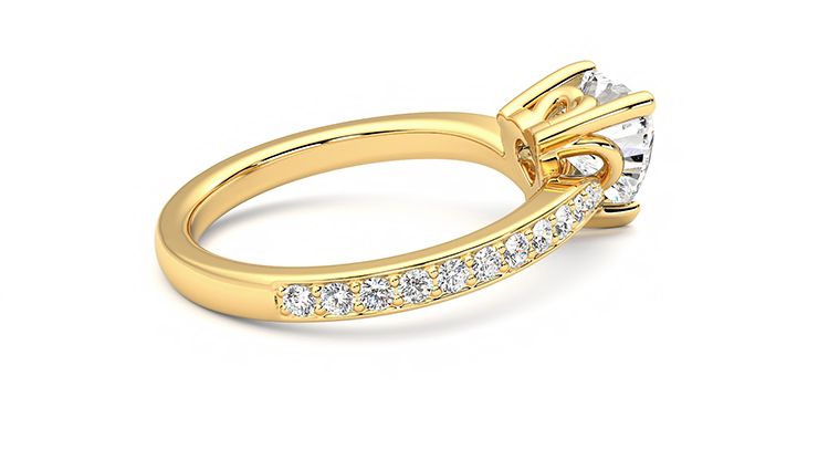 Taylor & Hart Embrace Heart Engagement Ring 360 degree image 10