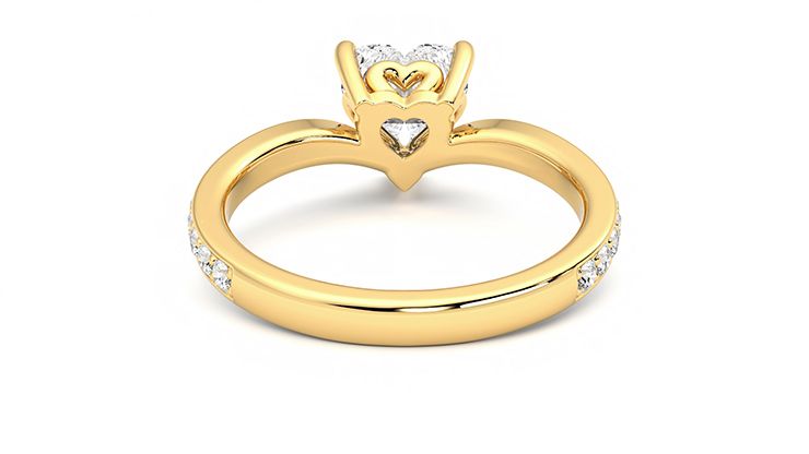 Taylor & Hart Embrace Heart Engagement Ring 360 degree image 14