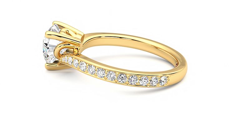 Taylor & Hart Embrace Heart Engagement Ring 360 degree image 19
