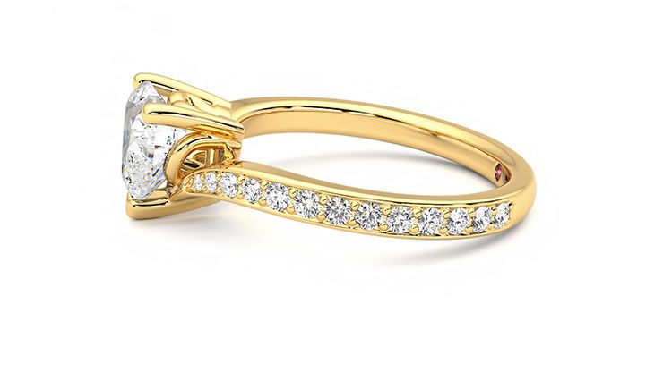 Taylor & Hart Embrace Heart Engagement Ring 360 degree image 20