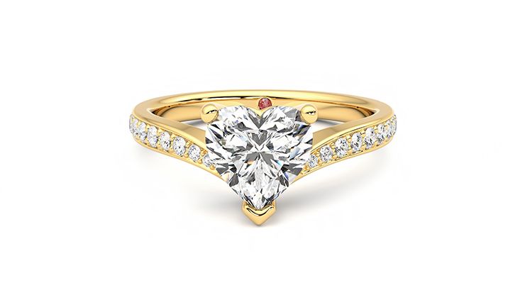 Taylor & Hart Embrace Heart Engagement Ring 360 degree image 28