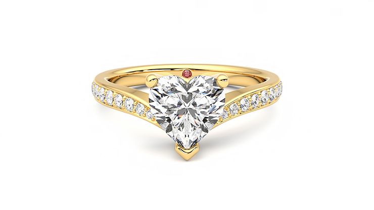 Taylor & Hart Embrace Heart Engagement Ring 360 degree image 29