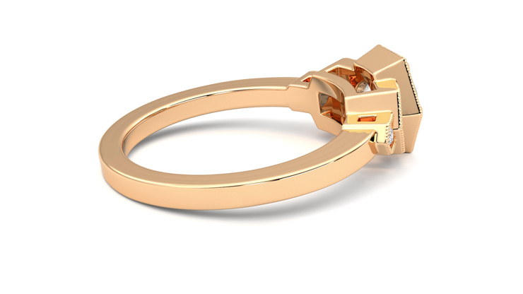 Taylor & Hart Encircle Round Engagement Ring 360 degree image 11