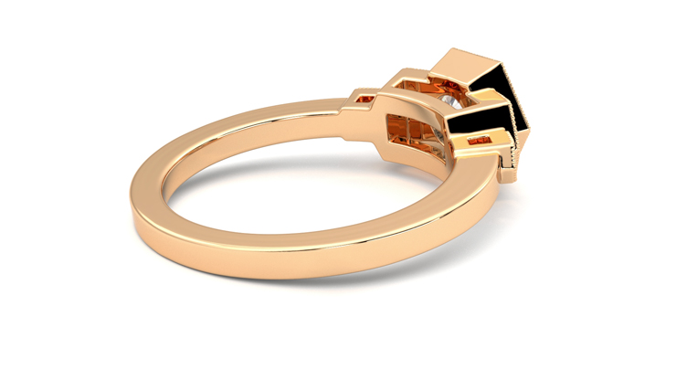 Taylor & Hart Encircle Round Engagement Ring 360 degree image 12