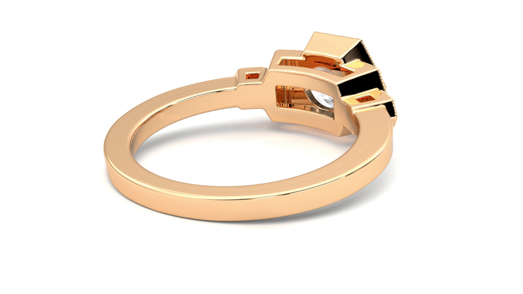 Taylor & Hart Encircle Round Engagement Ring 360 degree image 13